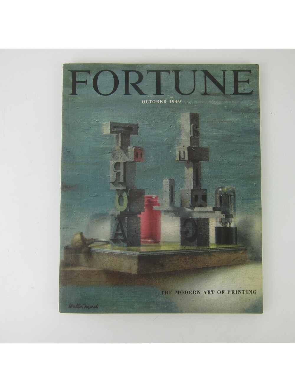 Vintage FORTUNE Magazine October 1949 Walter Murch Cover Buick Cadillac Motorola